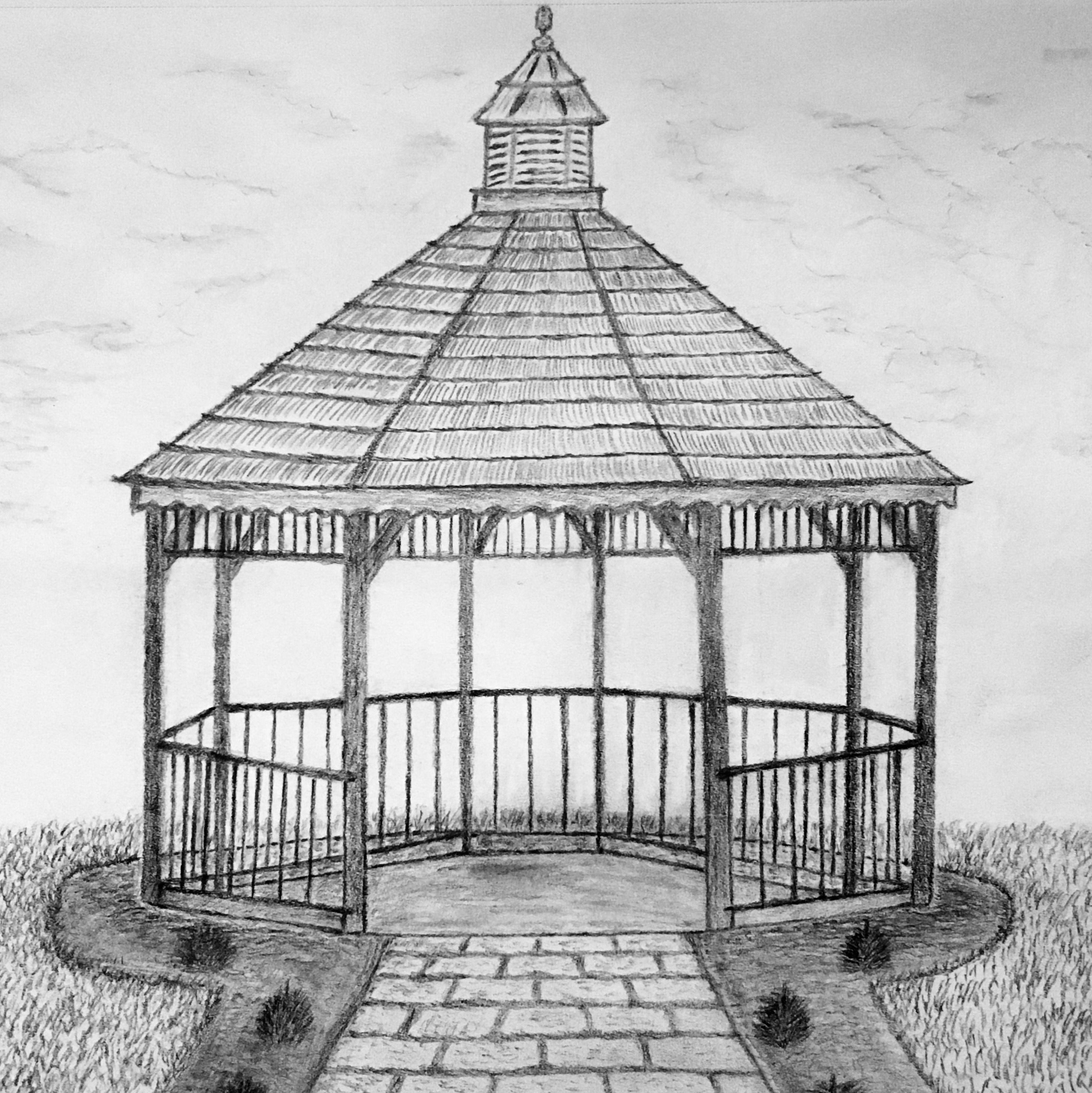 Gazebo Drawing at Explore collection of Gazebo Drawing