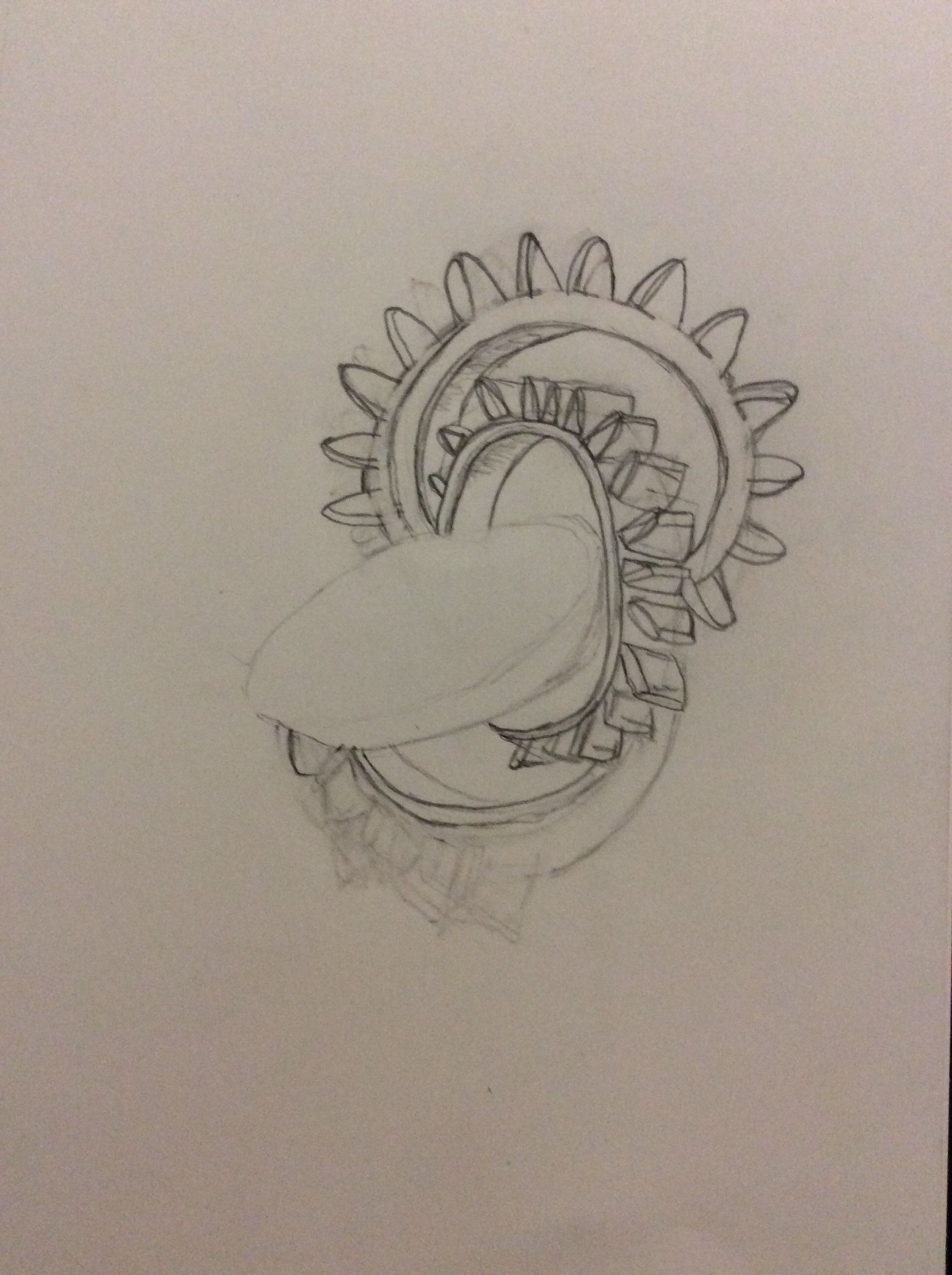 1936x2592 gear and clock drawing the art unicorn - Gear Clock Drawing