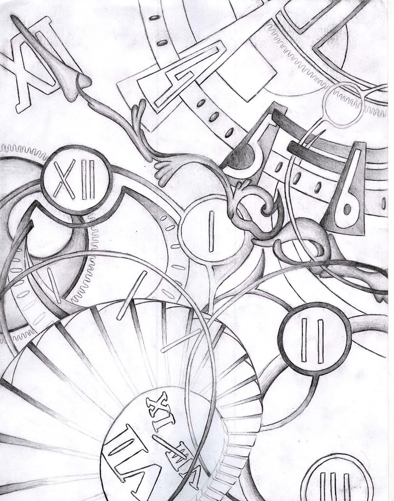 1258x1600 pin on gears, clocks, keys silhouettes, vectors, clipart - Gear Clock Drawing