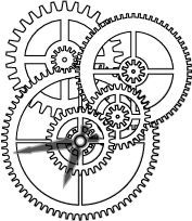 177x204 gears clocks drawing - Gear Clock Drawing