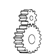 196x196 types of gears khk gears - Gear Drawing