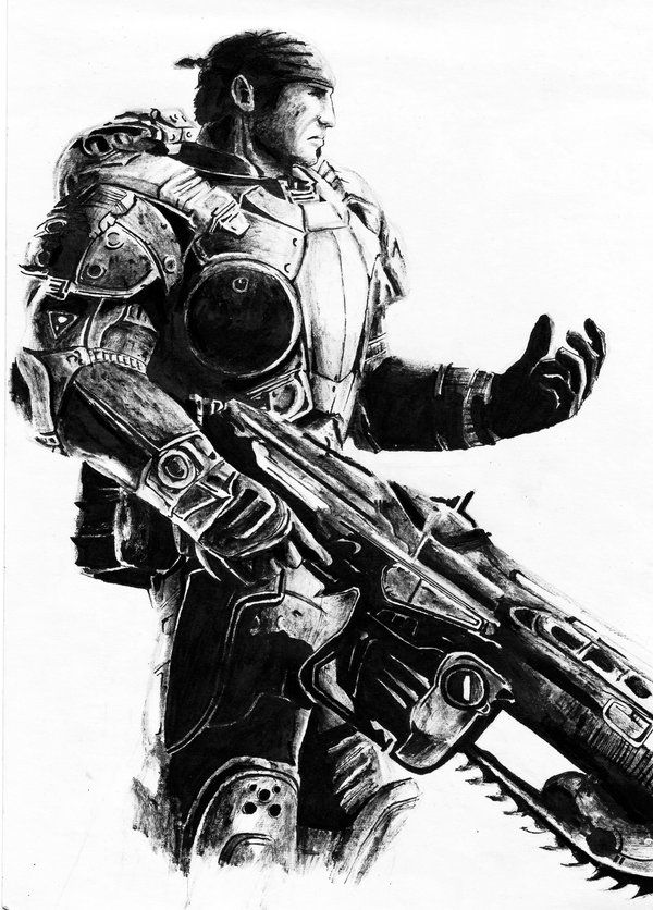 600x836 gears of war drawings gears of war - Gears Of War Drawings