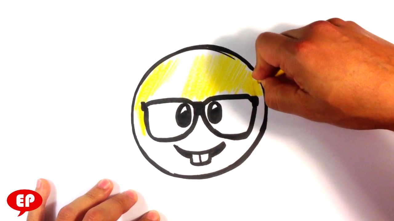 1280x720 How To Draw Nerd Emoji - Geek Drawing