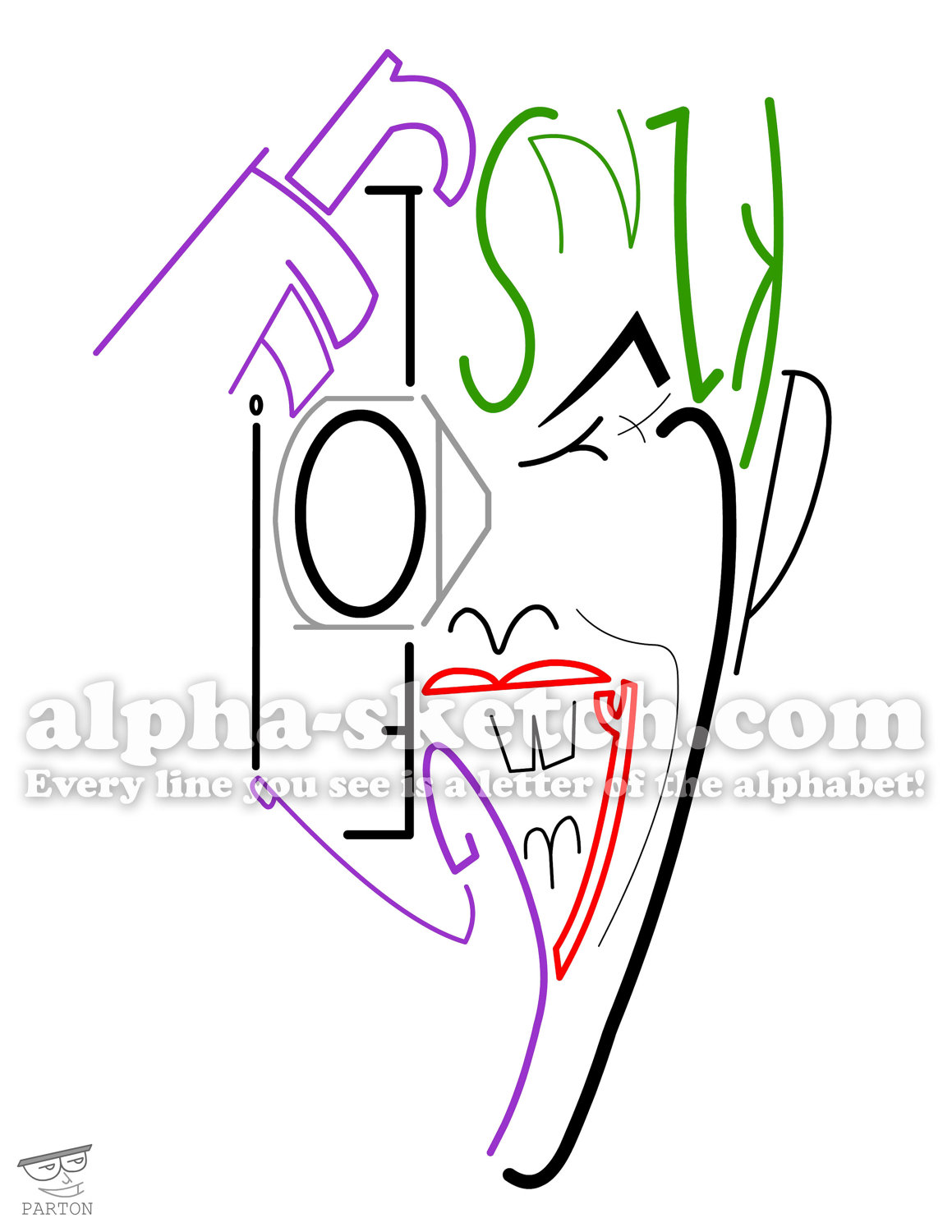 1159x1500 Geek With Curves Find The Entire Alphabet In Each One Of These - Geek Drawing