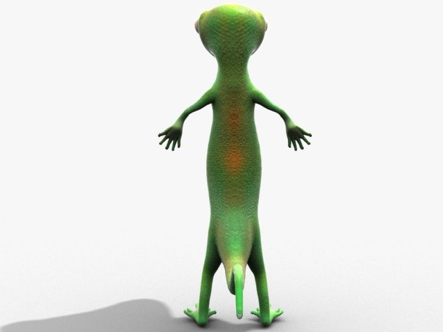 640x480 geico lizard model in alien - Geico Gecko Drawing