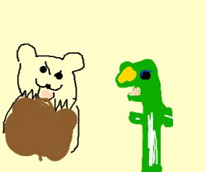 300x250 pedobear is angry - Geico Gecko Drawing