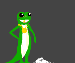 300x250 the geico gecko is a drug lord drawing - Geico Gecko Drawing