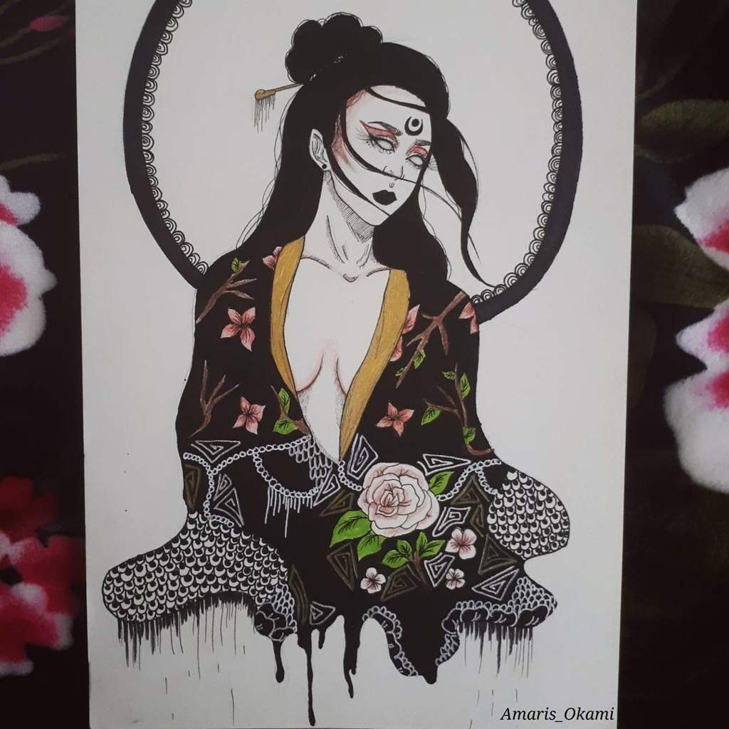 1024x1024 geisha drawing art amino - Geisha Drawing