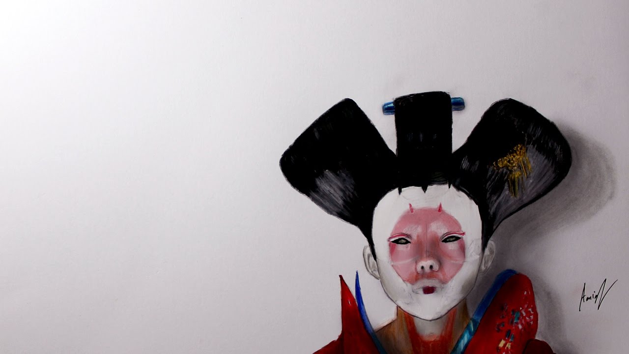 1280x720 Ghost In The Shell - Geisha Drawing