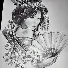 225x225 resultado de imagen de geisha drawing tattoo ideas geisha - Geisha Drawing