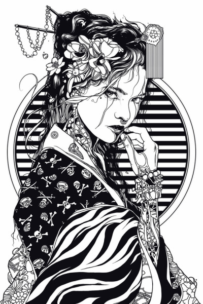 400x600 geisha tattoos tumblr - Geisha Drawing