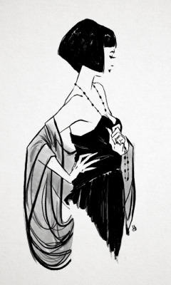 240x400 Illustration Sketch Woman Figure Digital Portfolio Artists - Geisha Drawing Tumblr