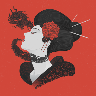 400x400 geisha girl tattoo tumblr - Geisha Drawing Tumblr