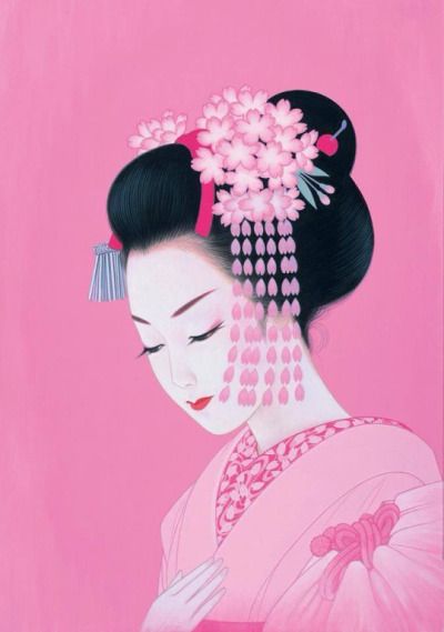 400x569 Ichiro Tsuruta Tumblr Para Decorar Japanese Art - Geisha Drawing Tumblr