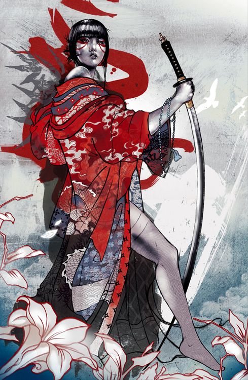 489x750 kent floris tumblr mixed artmostly dark geisha art, art - Geisha Drawing Tumblr