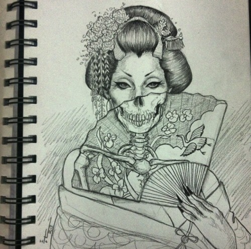 500x497 geisha art tumblr - Geisha Drawing Tumblr