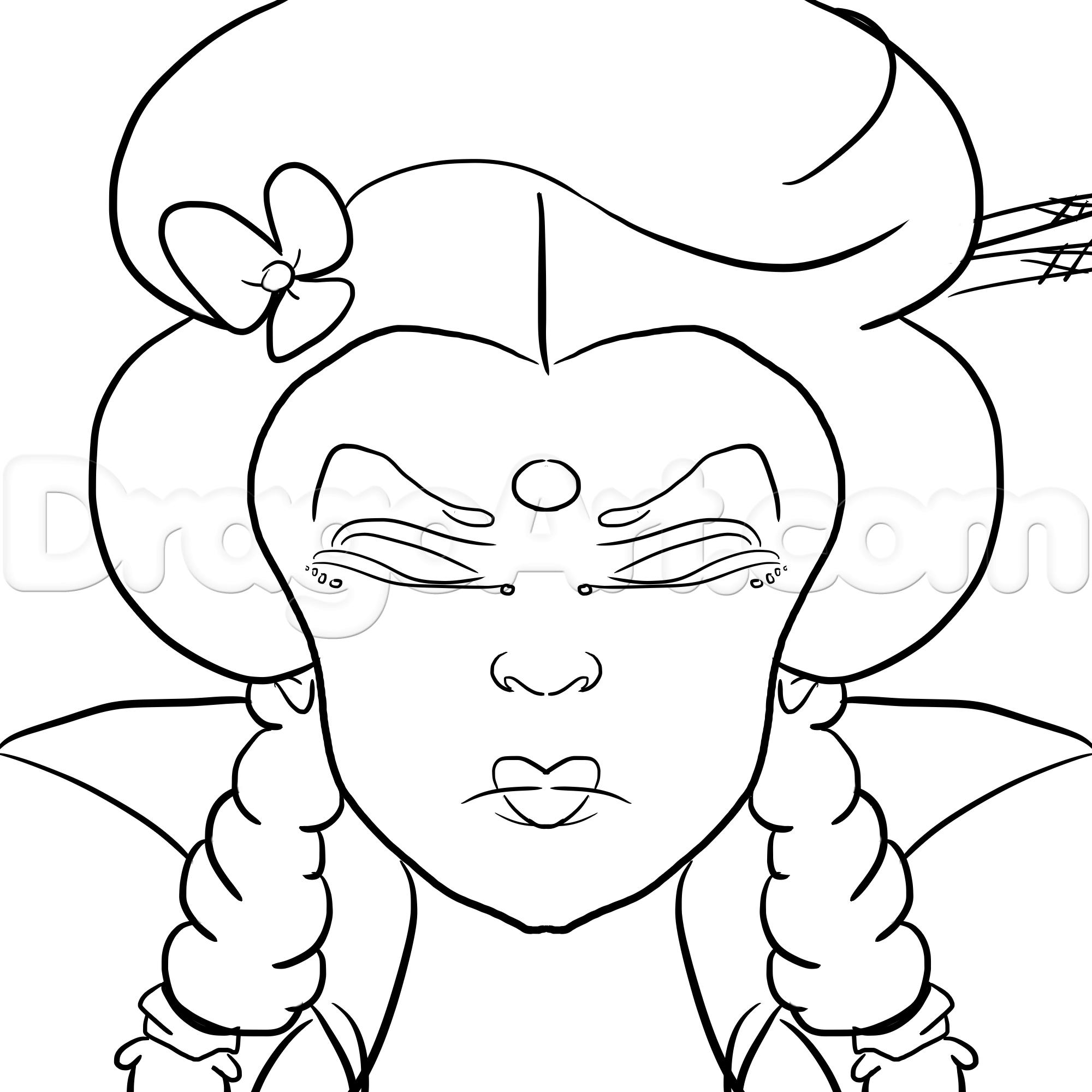 2000x2000 How To Draw A Geisha Face, Step - Geisha Face Drawing