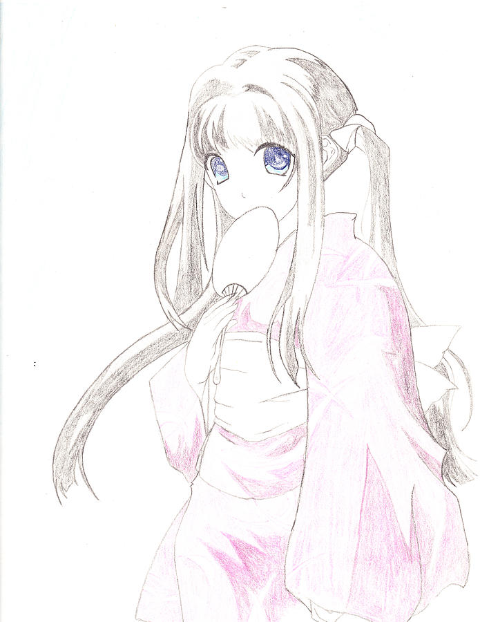 695x900 Geisha Girl Drawing - Geisha Girl Drawing