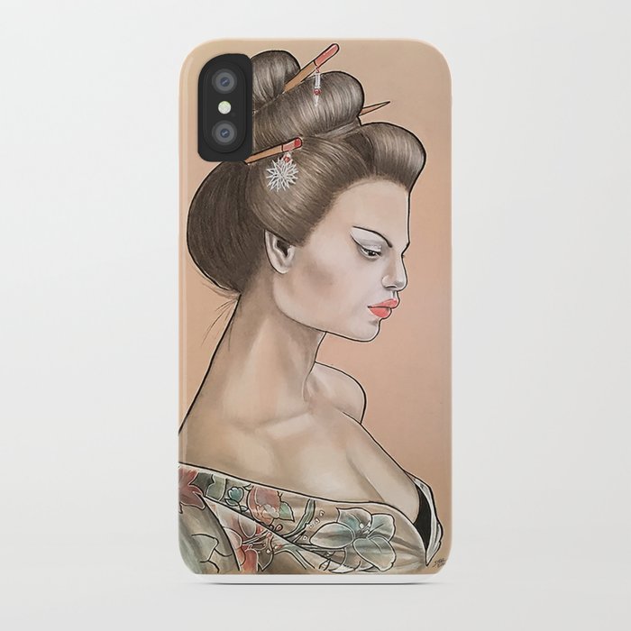 700x700 Geisha Girl Hand Drawn Portrait - Geisha Girl Drawing