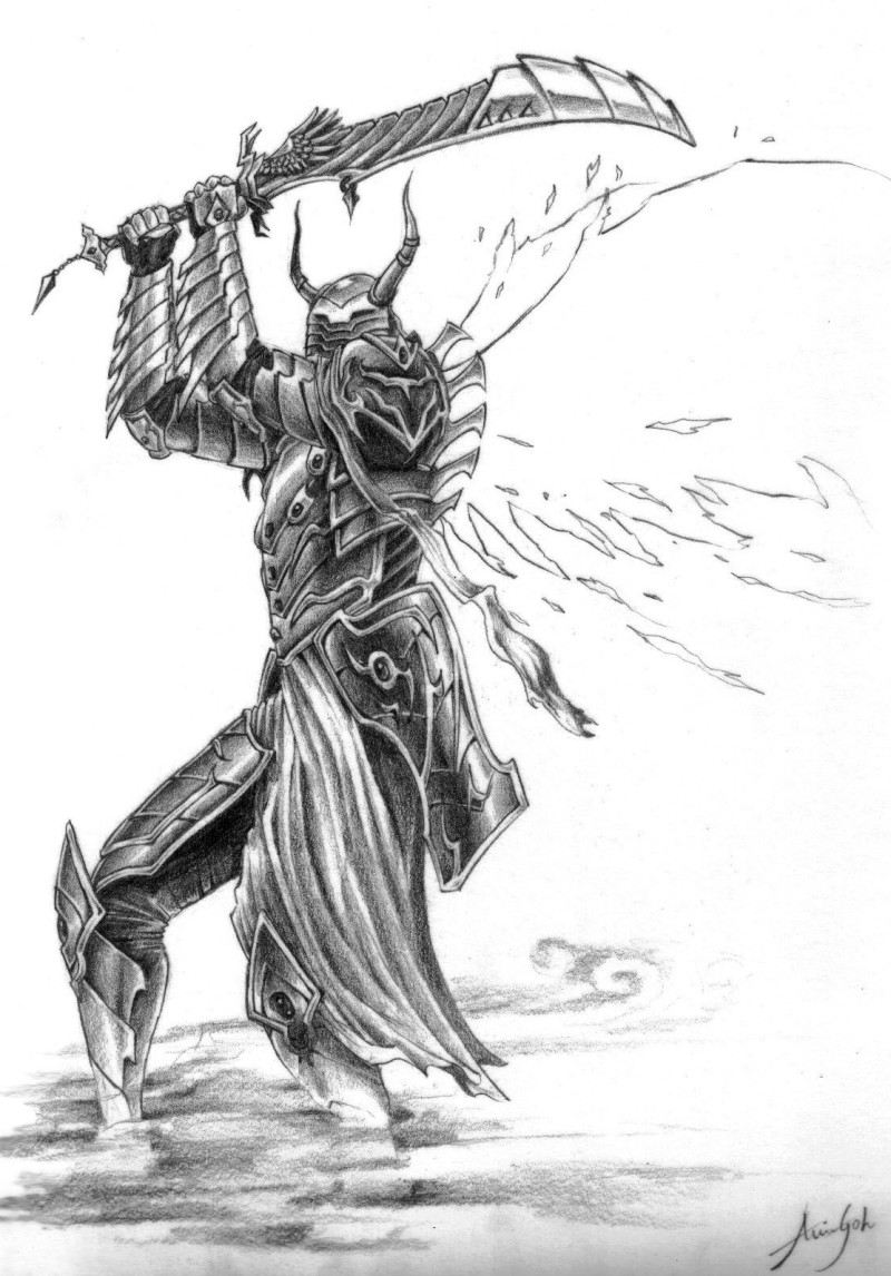 800x1146 Geisha Warrior Drawing - Geisha Warrior Drawing