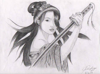 335x250 Geisha Warrior - Geisha Warrior Drawing