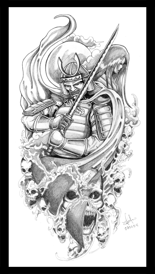498x878 Samurai Geisha Tattoo Drawing Tattoo Ideas - Geisha Warrior Drawing