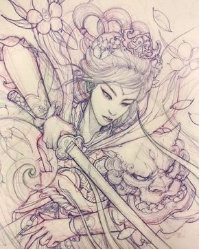 290x362 Upcoming Geisha Warrior - Geisha Warrior Drawing