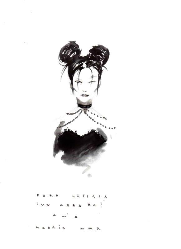 581x800 David Aja - Geisha Warrior Drawing