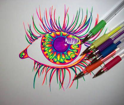 417x353 just gel pens - Gel Pen Drawings