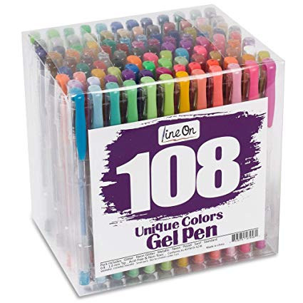 425x425 lineon colors gel pens set, gel pen for adult - Gel Pen Drawings