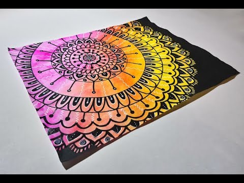 480x360 drawing a mandala with a paint marker and gel pen - Gel Pen Drawings