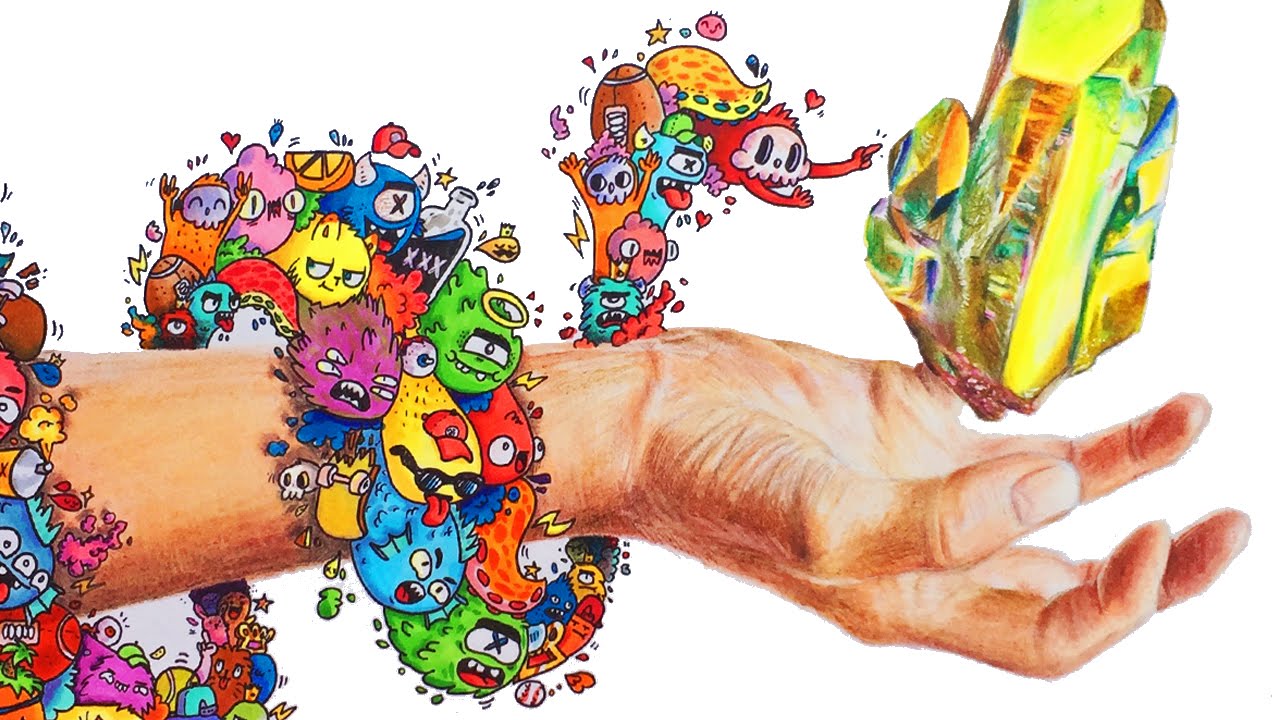 1280x720 Catch The Gem !! Timelapse Drawing - Gem Drawing