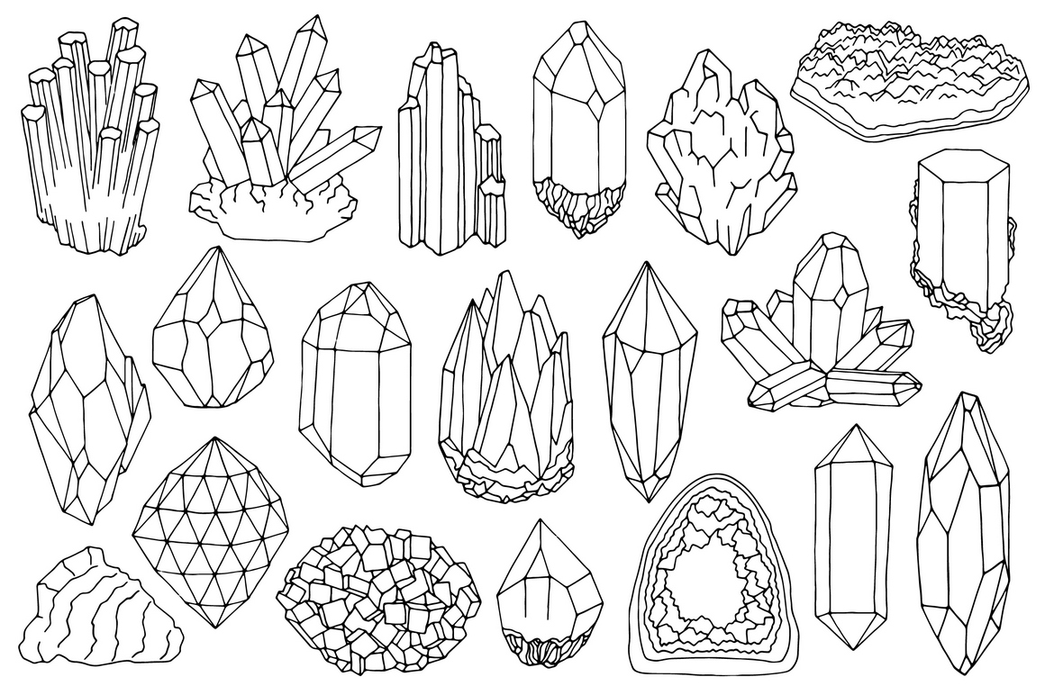 1160x772 Gem Clip Art Black And White Clipart Collection - Gem Line Drawing