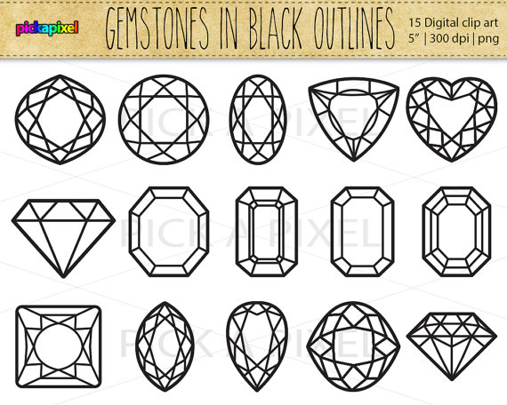 570x456 Gemstone Clipart Line Drawing Free Clip Art Stock Illustrations - Gem Line Drawing