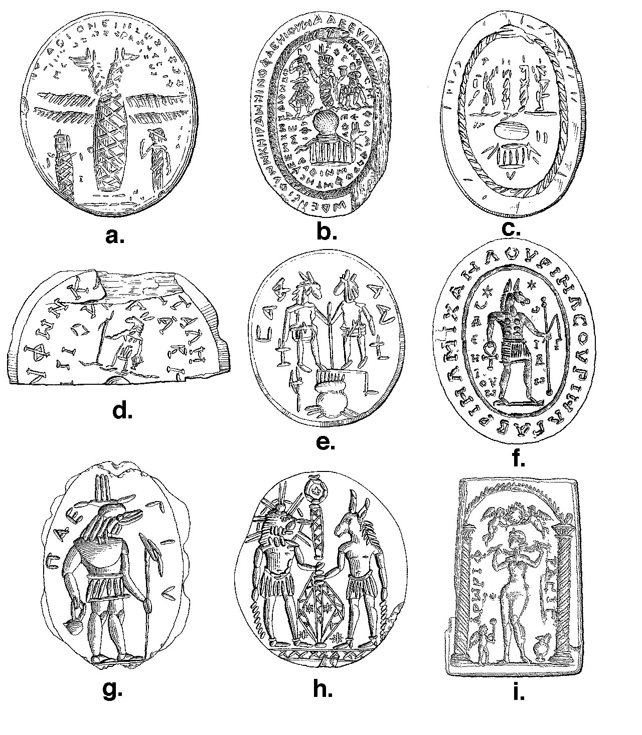 1280x1467 Gods On Small Things Egyptian Monumental Iconography On Late - Gem Line Drawing