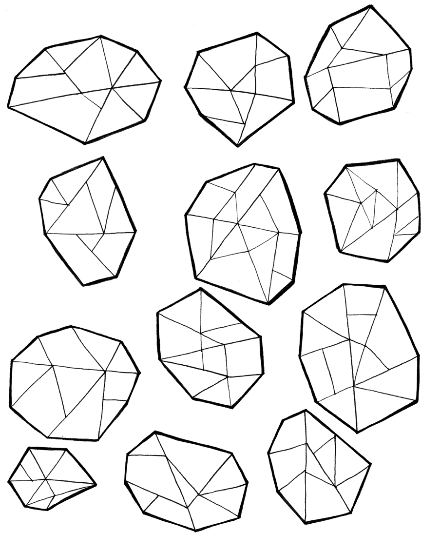 864x1093 Gems Drawing Detailed For Free Download - Gem Line Drawing