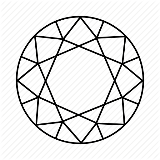 512x512 Collection Of Free Gem Drawing Download On Ui Ex - Gem Line Drawing