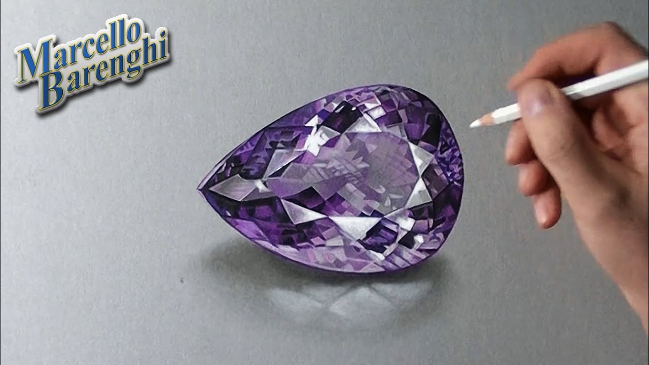 1280x720 how to draw a amethyst gemstone - Gemstone Drawing