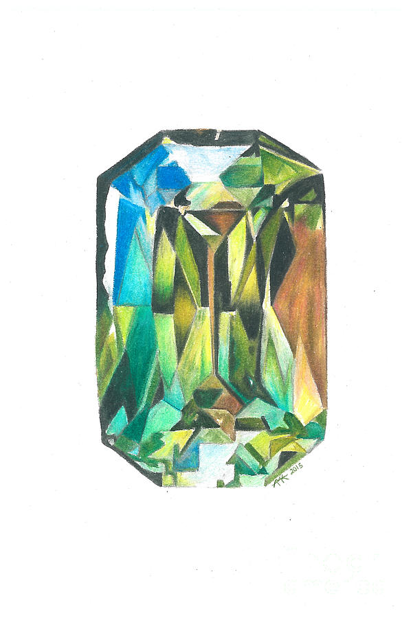 598x900 sapphire gemstone drawing - Gemstone Drawing