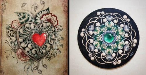 500x260 design stack a blog about art, design and architecture zentangle - Gemstone Drawing