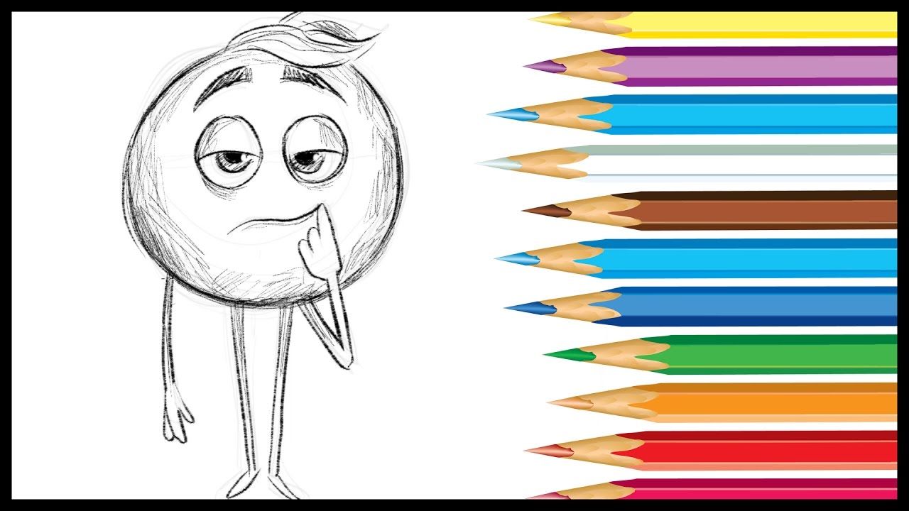 1280x720 how to draw gene from the emoji movie drawing emoji movie - Gene Drawing