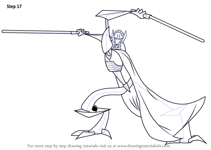 844x598 learn how to draw general grievous from star wars - General Drawing