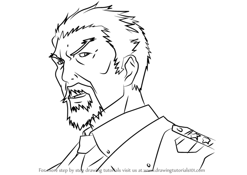 800x567 learn how to draw general yan from guilty crown - General Drawing