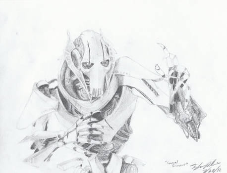 458x350 General Grievous - General Grievous Drawing