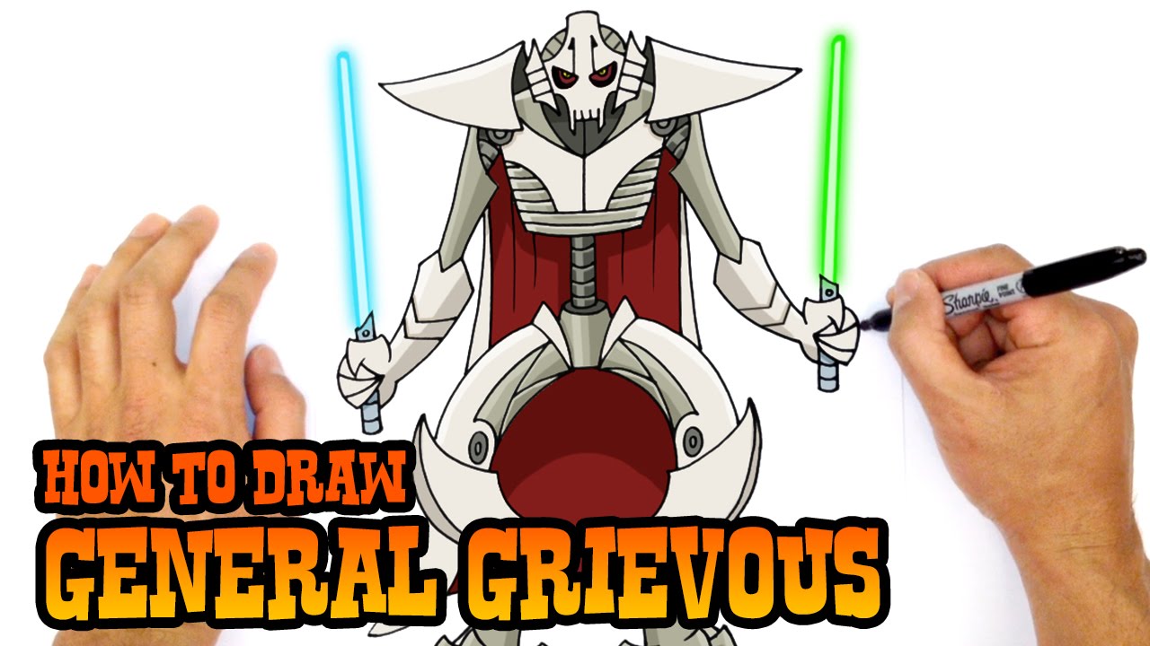 1280x720 How To Draw Star Wars General Grievous - General Grievous Drawing