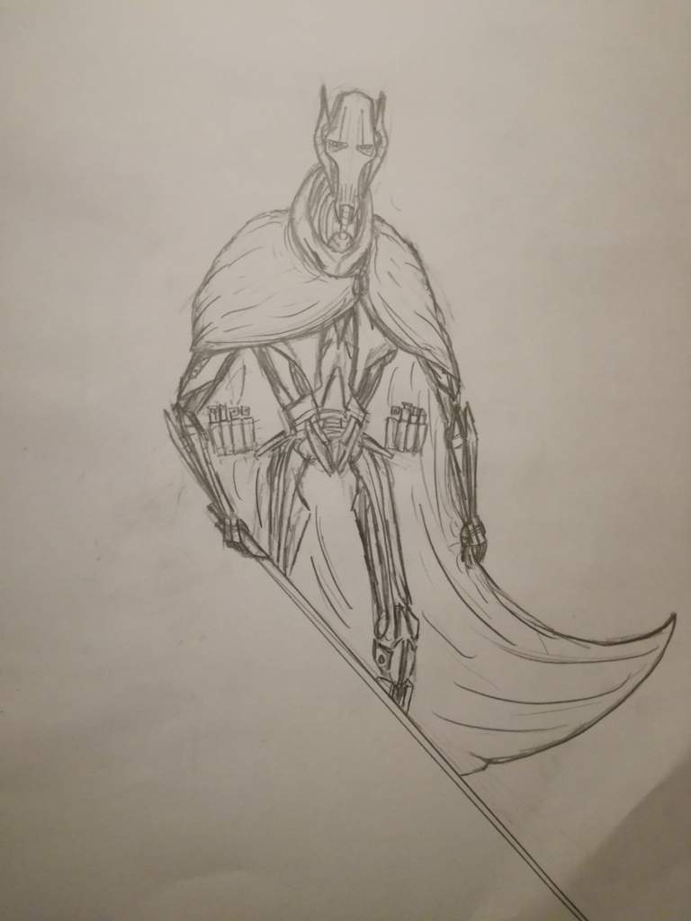 768x1024 My General Grievous Drawing Star Wars Amino - General Grievous Drawing