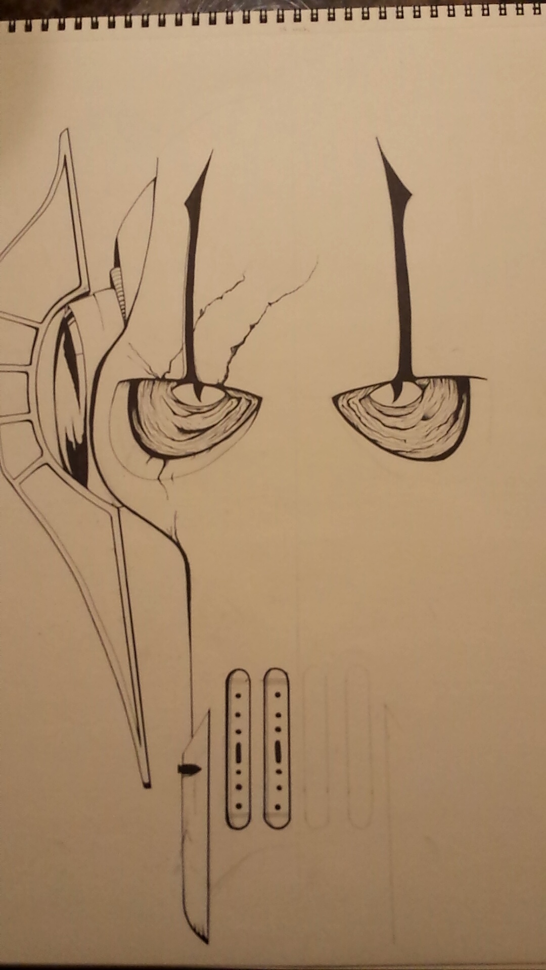 1080x1920 Working On My General Grievous Drawing After Watching Star Wars - General Grievous Drawing