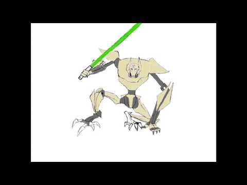 480x360 Drawing General Grievous - General Grievous Drawing