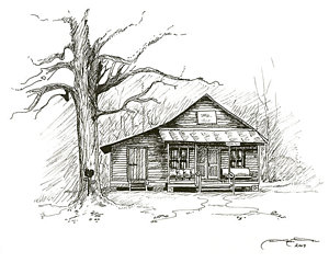 300x240 reno sharpe store drawing - General Store Drawing