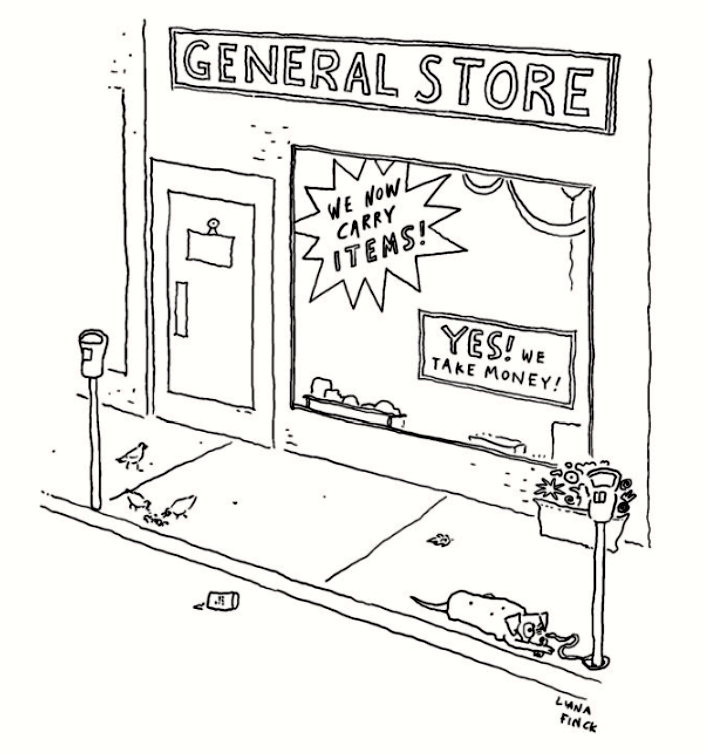 706x755 the general store arnold zwicky's blog - General Store Drawing